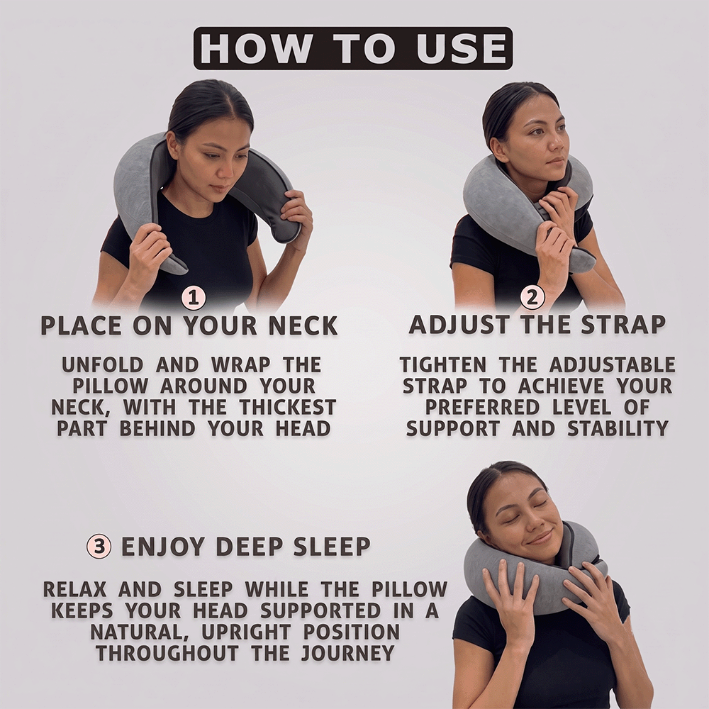Premium Avemos™ Travel Neck Pillow — view 3